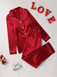 Valeria | Elegantes Satin-Pyjama-Set für stilvolle Wohlfühlmomente