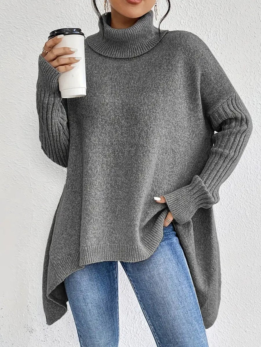 Greta | Oversized Turtleneck Sweater für Damen – Bequem und Stylisch