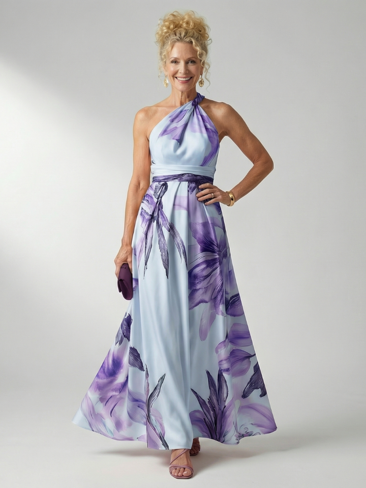 Amiel | Maxi Kleid – Luftiges Floral-Muster für Damen