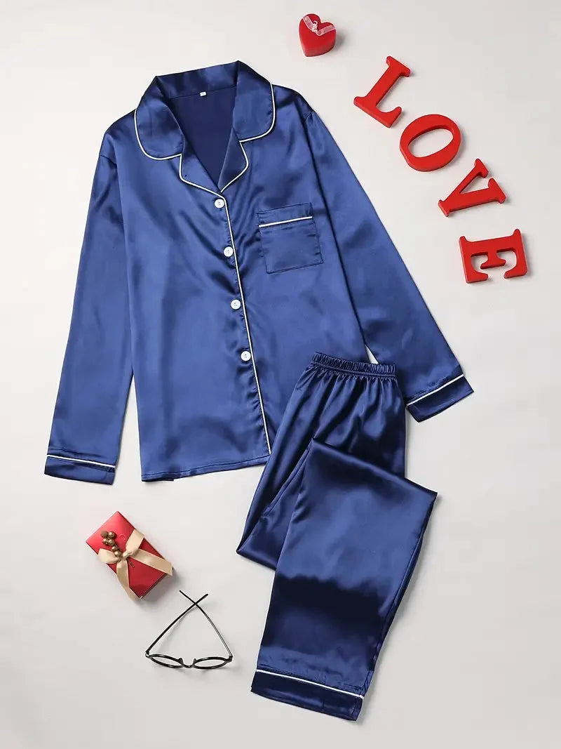 Tjitske | Luxe Satin Pajama Set for Women