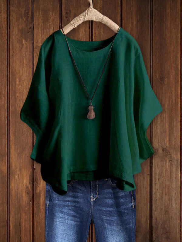 Hannah | Stylish and Comfortable Crew-Neck Tunic Top