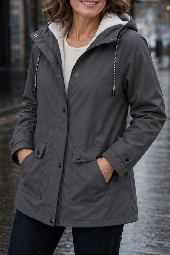 Windloft | Wasserabweisende Plush-lined Kapuzenjacke