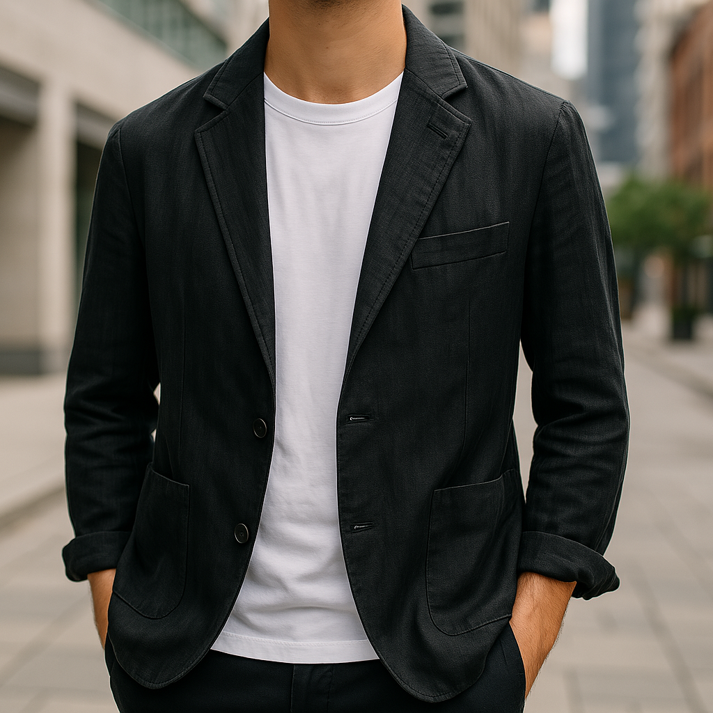 Rino | Blazer – Eleganter Leinenlook für warme Tage