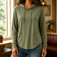 Lena | Comfortable knitted hoodie with a hood and pockets