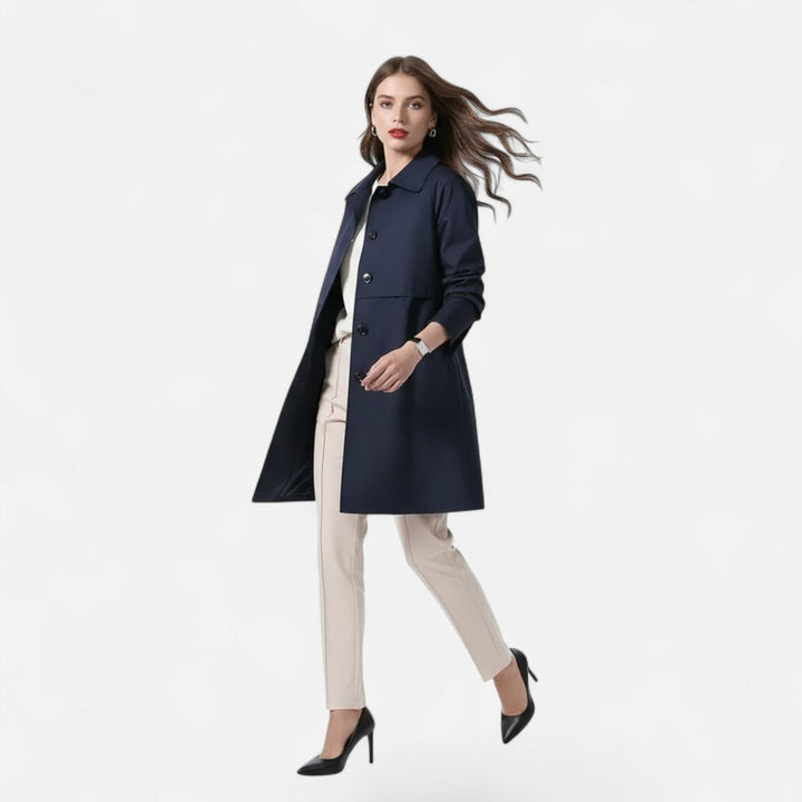 Celina | Klassischer und leichter Midi-Trenchcoat