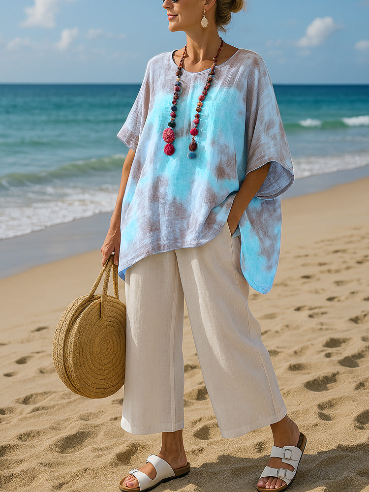Victoria | Modern and Flowing Asymmetrical Tunic Top