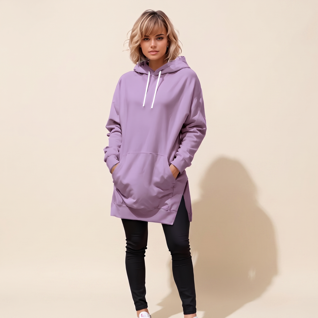 Avelmere | Hoodie Kleid – Kuschelige Fleece-Qualität für Damen