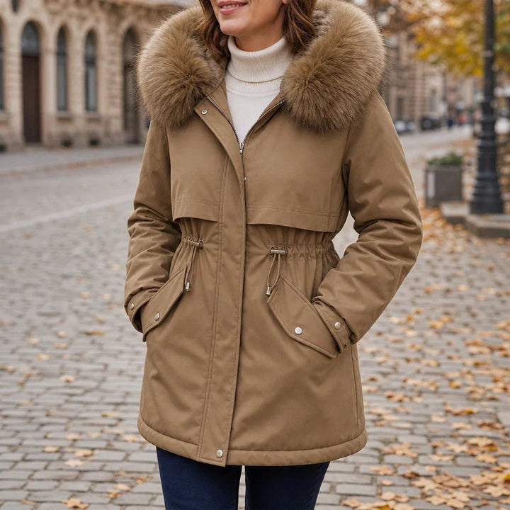 Velora | Mid-Length Parka – Plush-Lined für modische Wärme