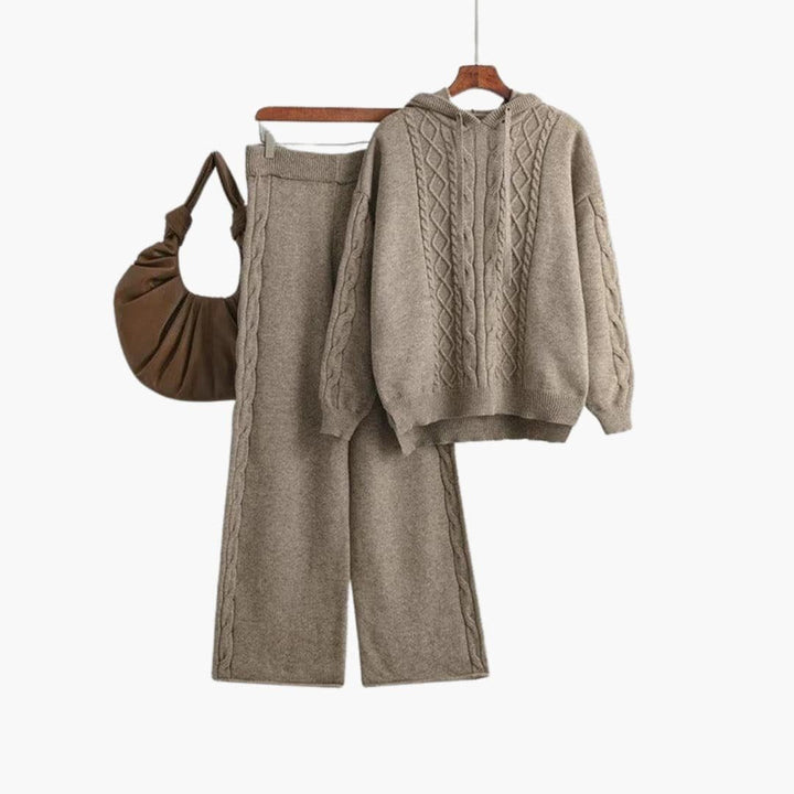Lunara | Lounge Set – Cozy Oversized Hoodie and Wide-Leg Trousers for Women
