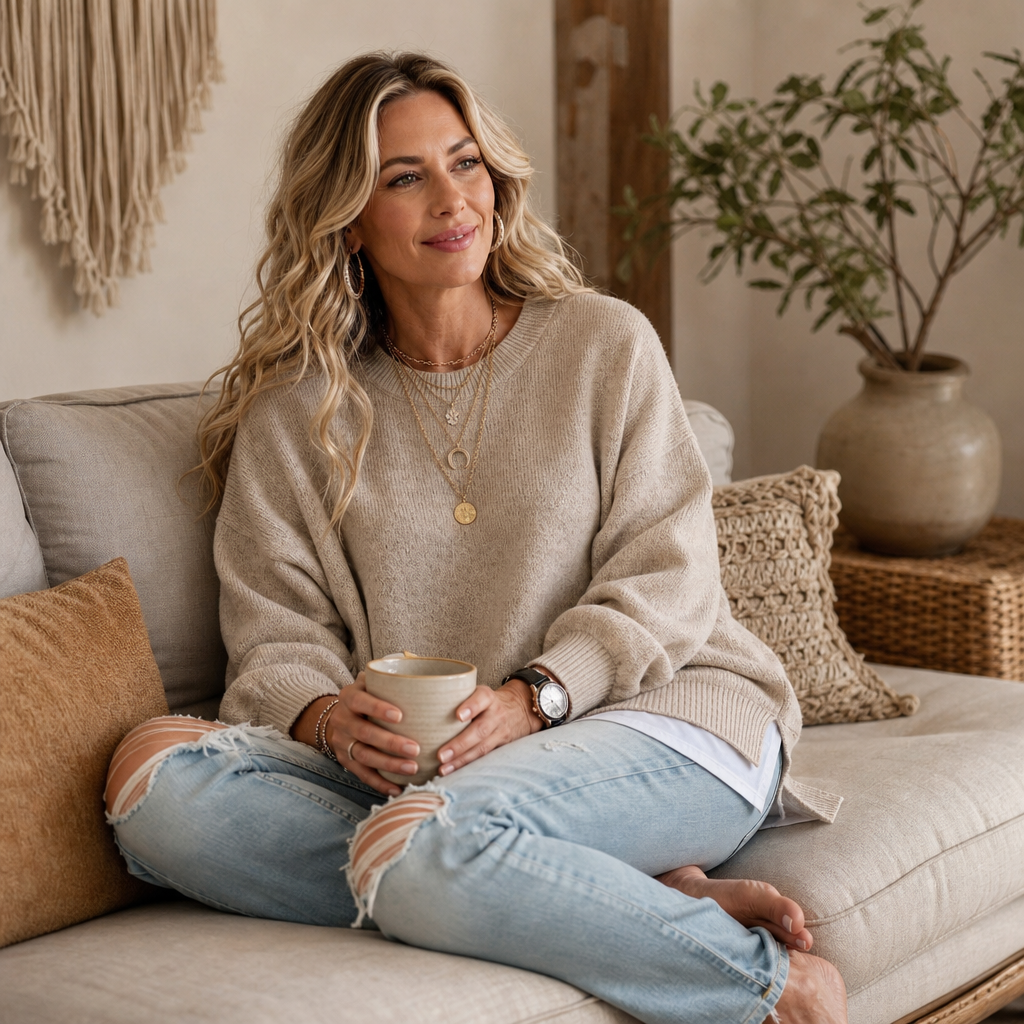 Wearbella | Chunky Knit Sweater mit Lantern-Sleeve und Drop-Shoulder
