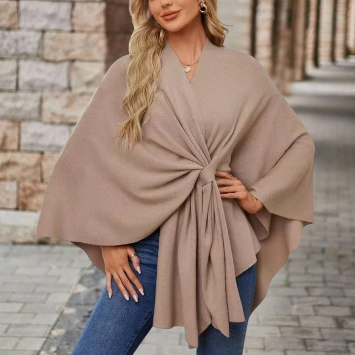 Veronika | Oberteil im Cape-Stil mit Frontknoten für Damen