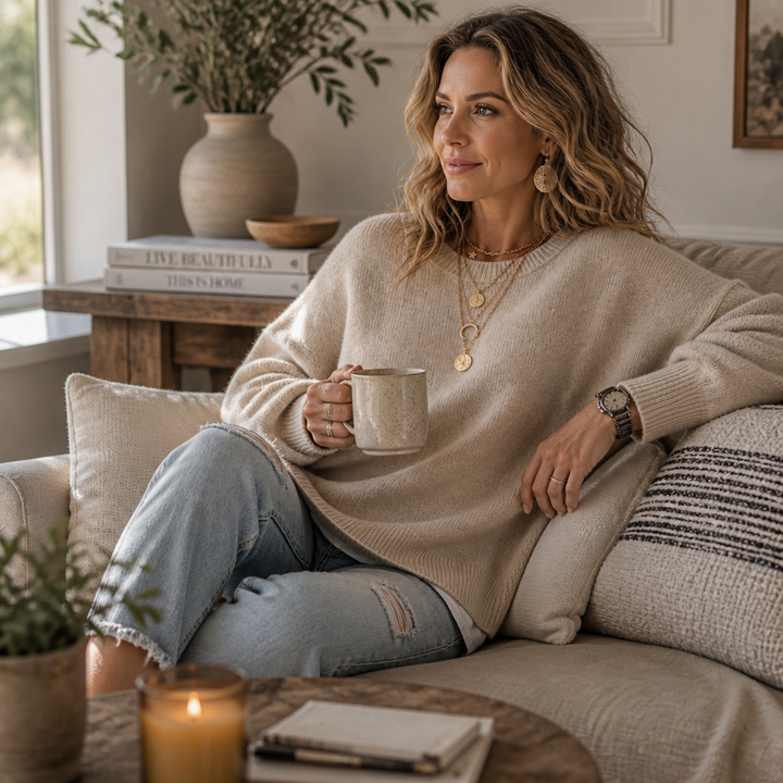 Wearbella | Chunky Knit Sweater mit Lantern-Sleeve und Drop-Shoulder