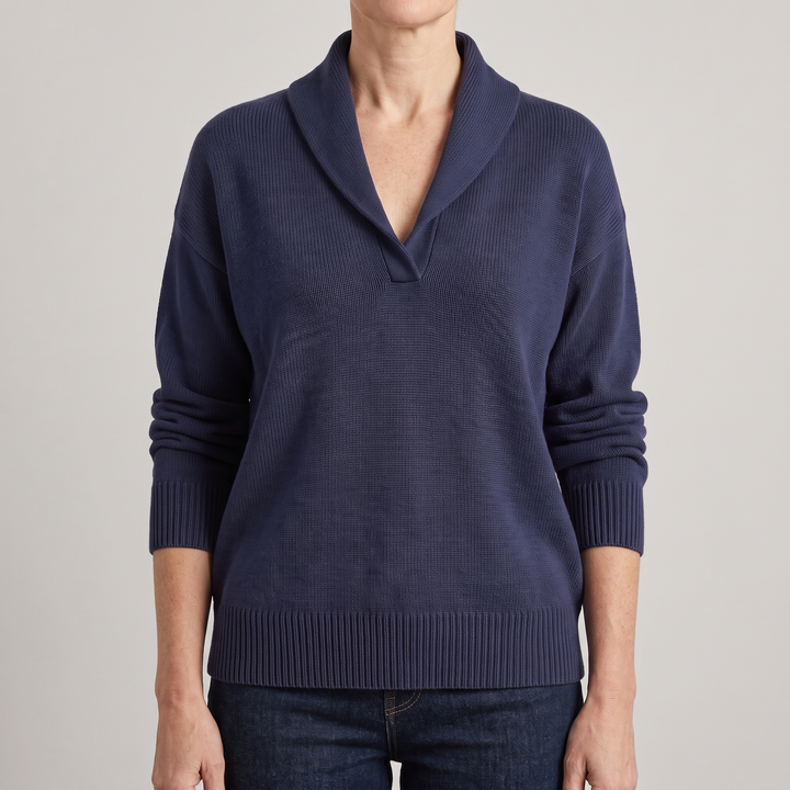 Vernor | V-Ausschnitt Strickpullover für Damen