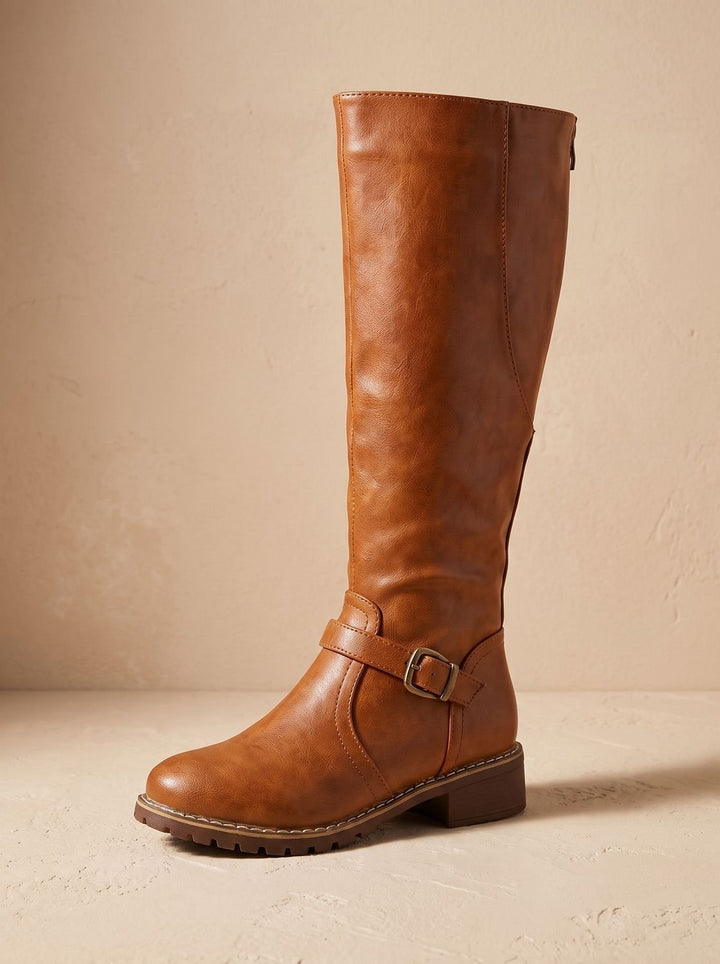 Amelia | Kniehohe Stiefel – Elegantes Design mit Schnalle für Damen