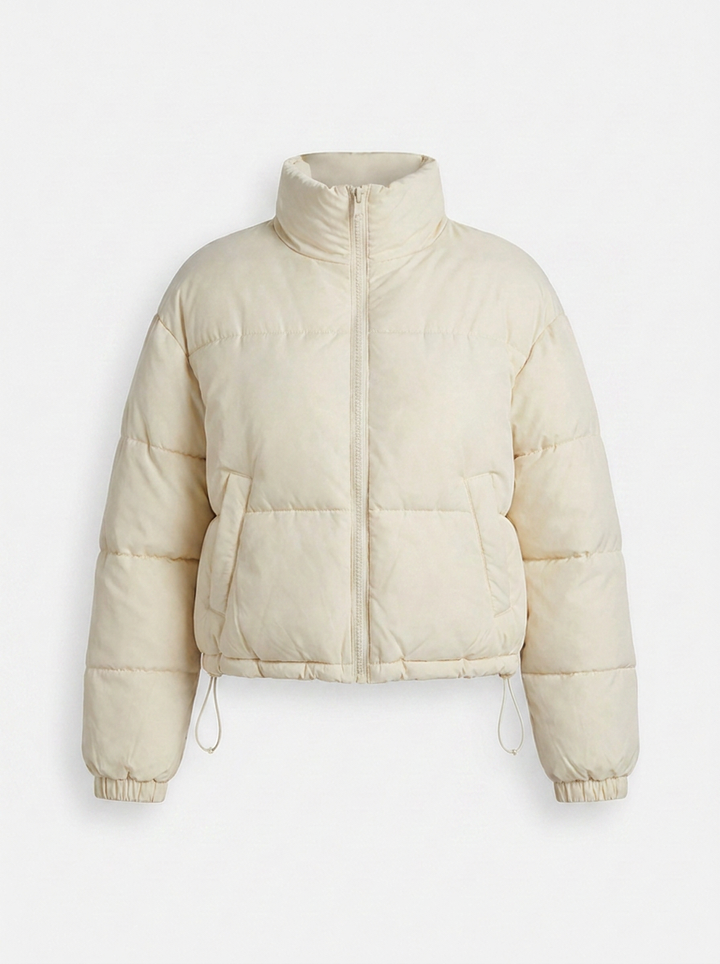 Velora | Puffer Jacket – Stylish Stand Collar for Women