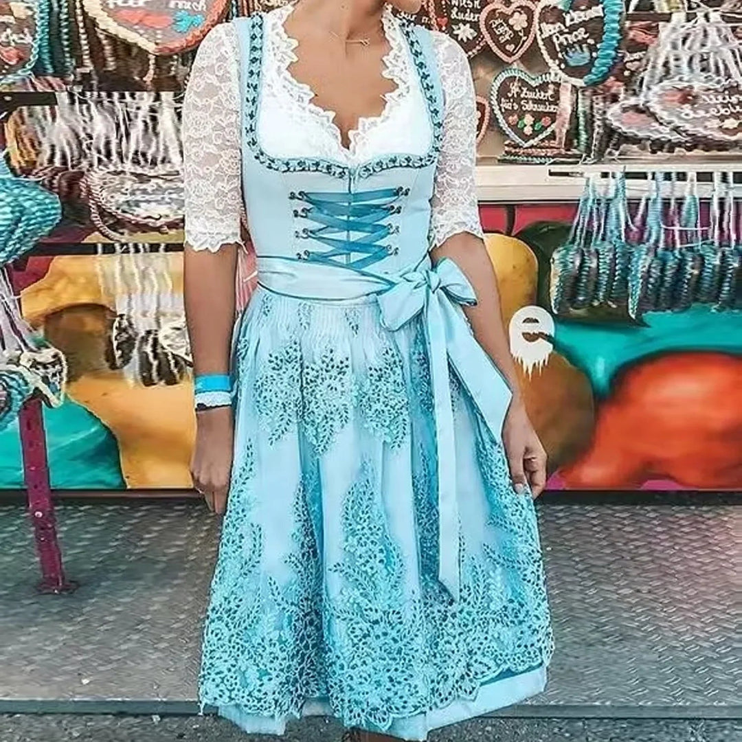 Elena | Stilvolles Oktoberfest Festkleid Mit Traditionellem Flair