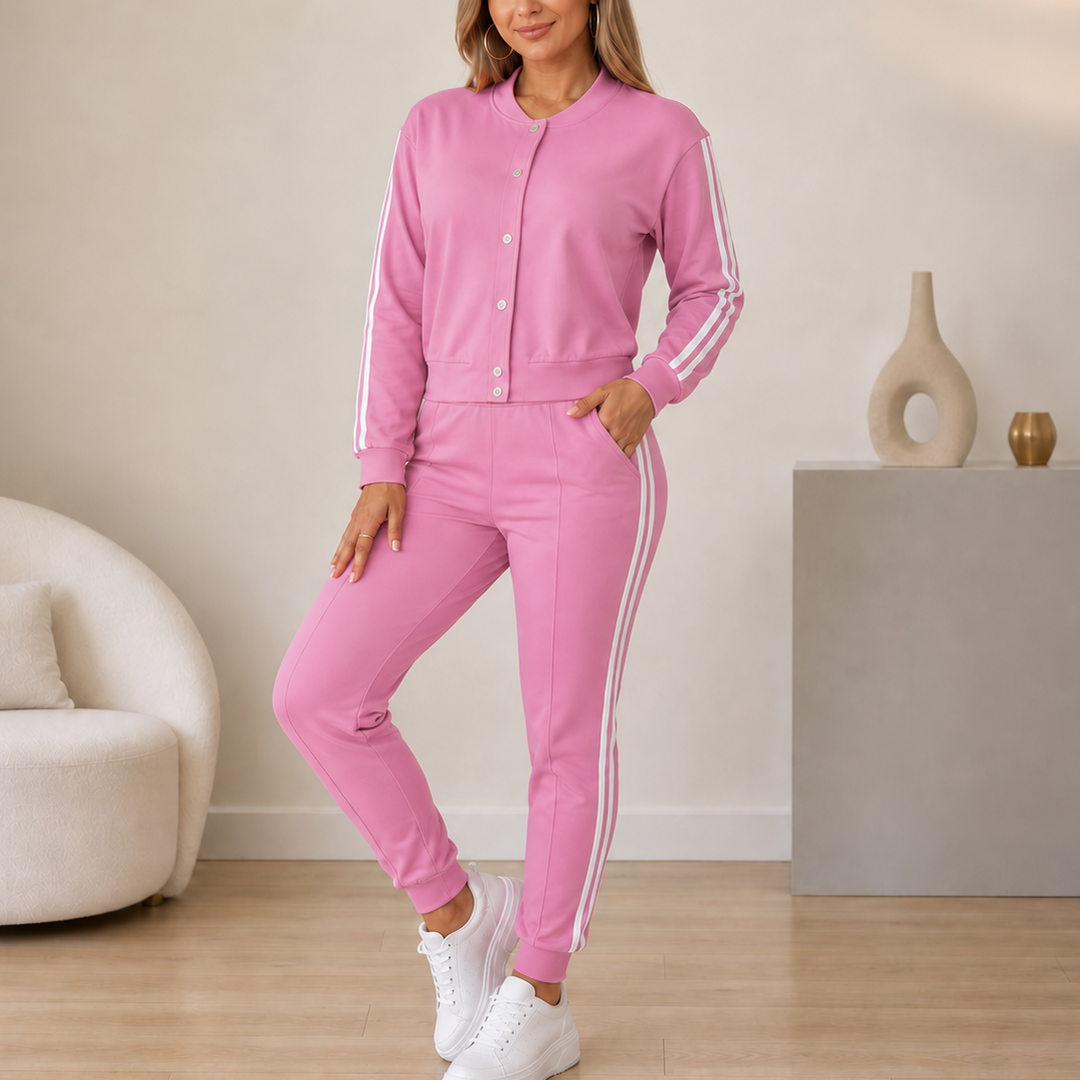 Wearbella | 3-teiliger Set – Kurzjacke, Tanktop und Jogginghose