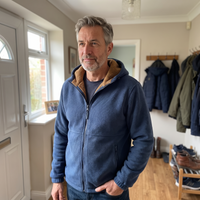 Finn | Classic men's fleece sherpa jacket with hood