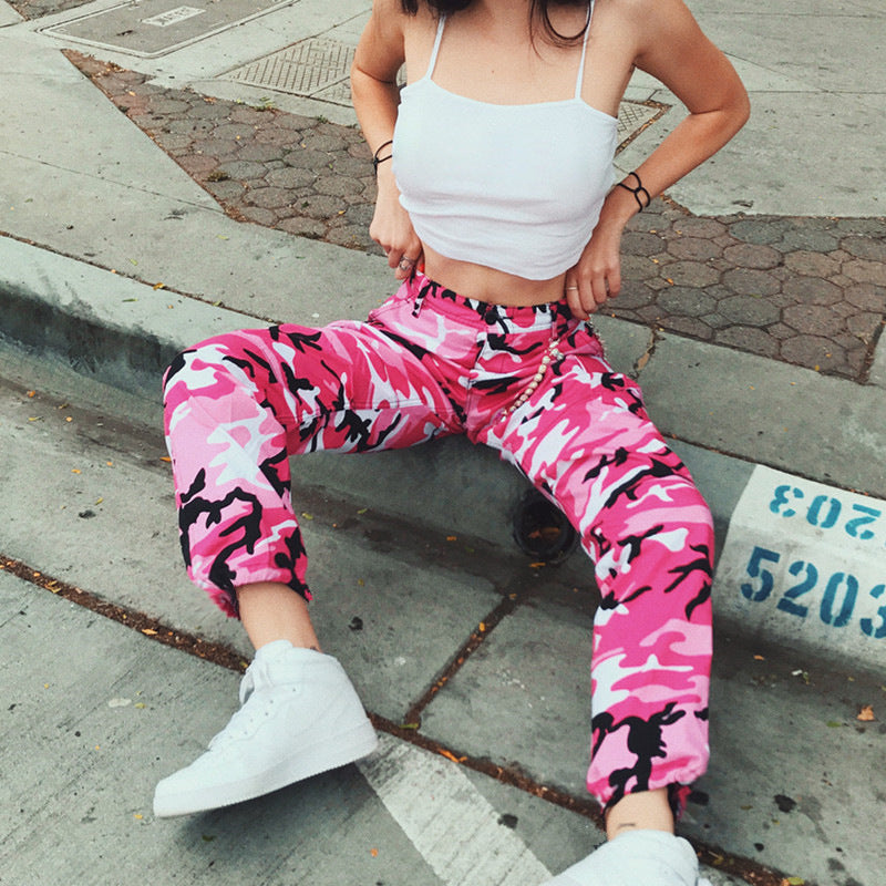 Hannah | Trendy and Comfortable Camouflage Cargo Pants