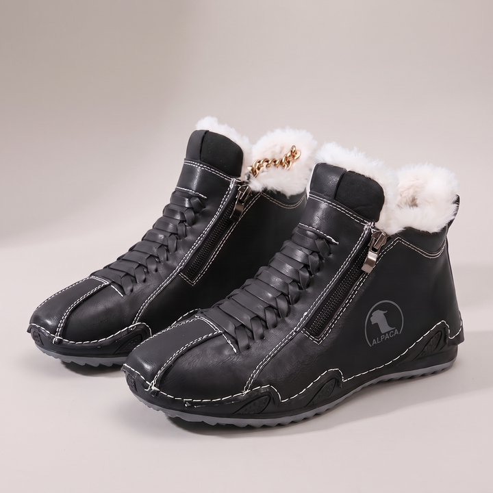 Alpaca | Winterstiefel mit Fellfutter – Warme kuschelige Schuhe für Frauen