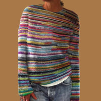 Amelie | Farbenfroher Damenpullover Im Grobstrick