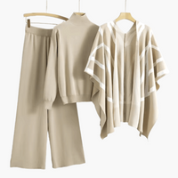 Elodie | Vielseitiges Dreiteiliges Strick Set Mit Cardigan