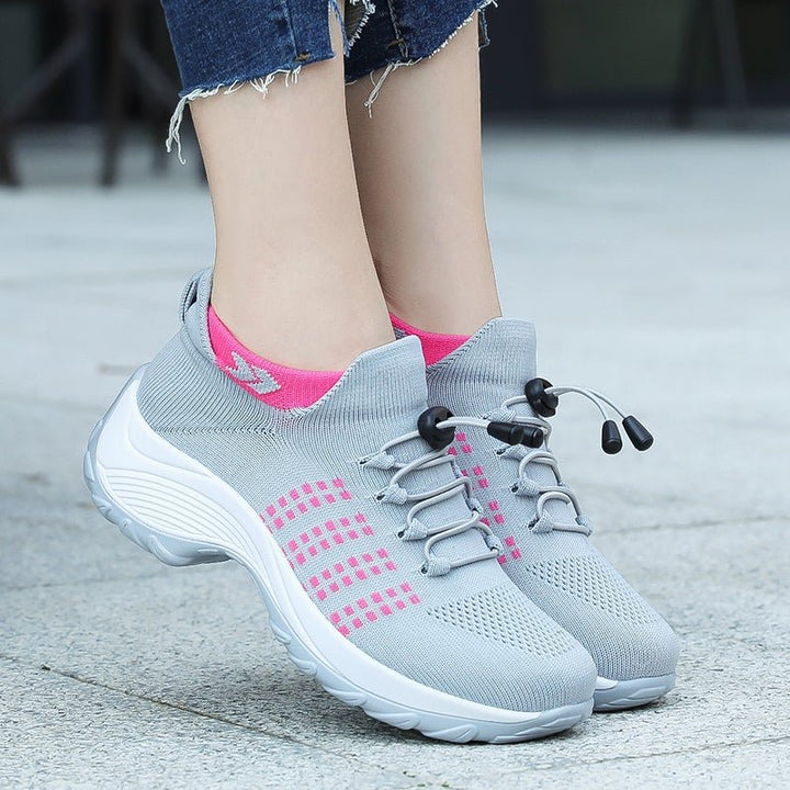 Mia | Bequeme Und Orthopädische Plateau-Sneaker