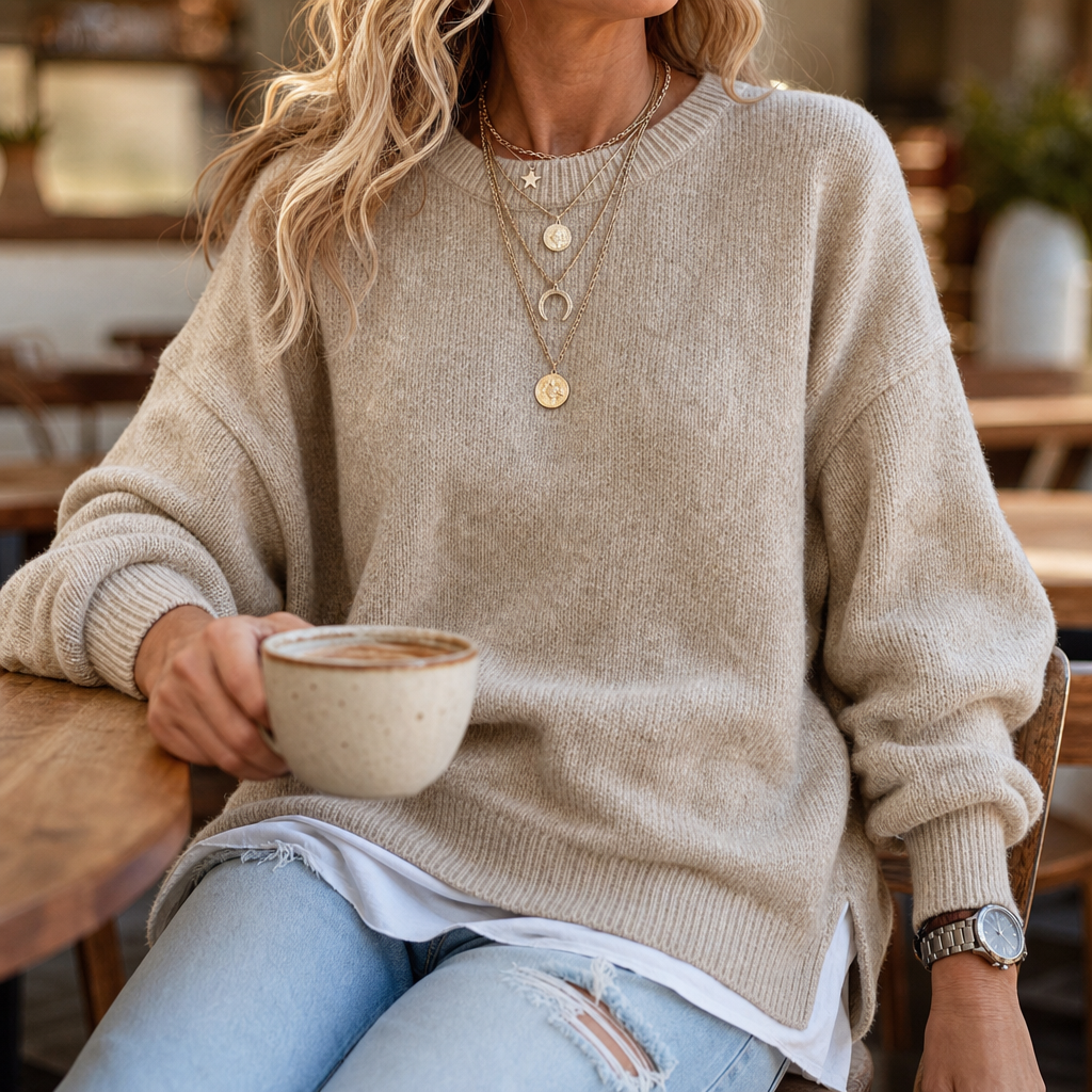 Wearbella | Chunky Knit Sweater mit Lantern-Sleeve und Drop-Shoulder