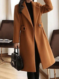 Sophie | Elegant Long Women's Trench Coat Made of High-Quality Wool