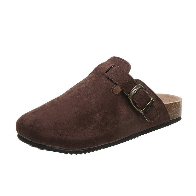 Mathilde | Elegant and Stylish Leather Buckle Mules