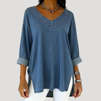 Amelie | Relaxed Tunic Top with Elegant V-Neck