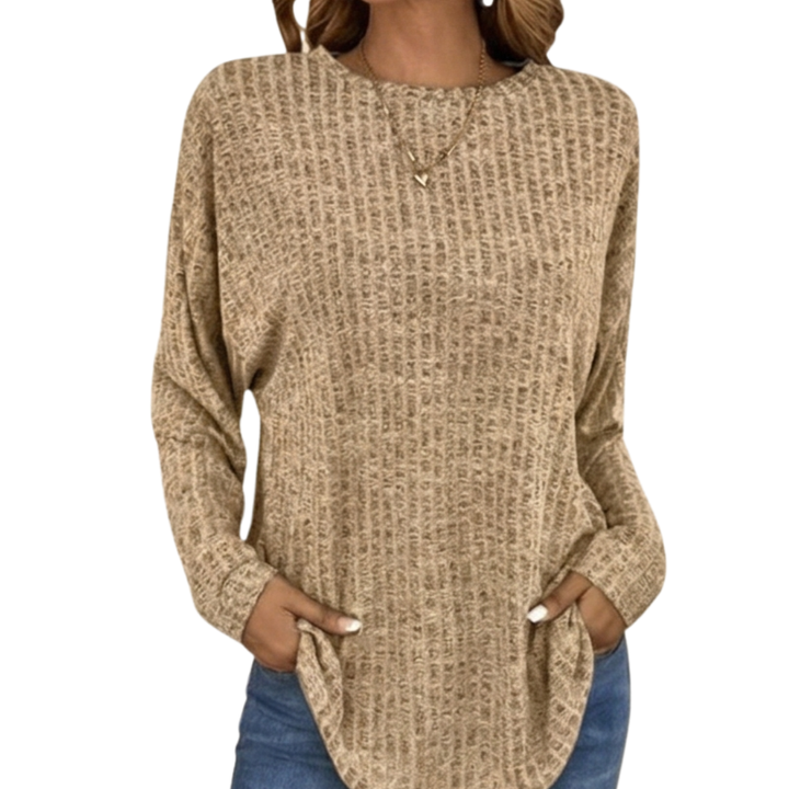 Wovelle | Waffle Knit Oversized Sweater – Flauschiger Komfort für Jede Gelegenheit