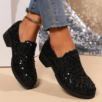 Sofia | Damen Slip-On Loafer Mit Schimmerndem Finish