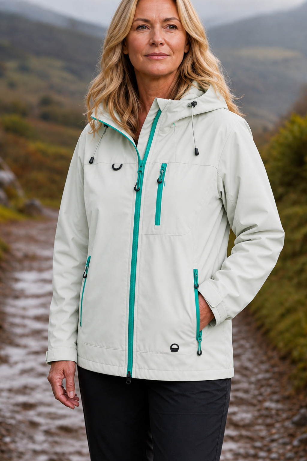 Weathergo | Wasserdichte Winddichte Regenjacke für Frauen