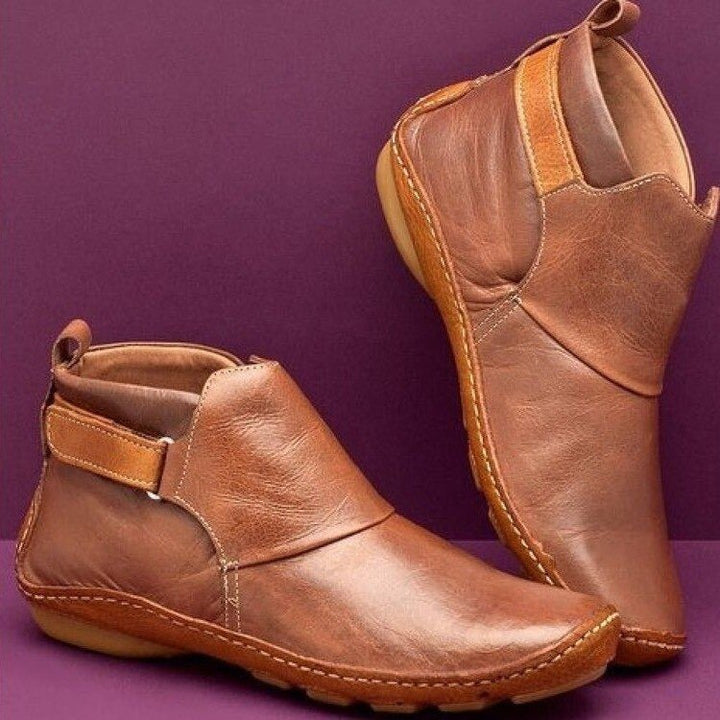 Diana | Elegante Und Moderne Leder Stiefeletten