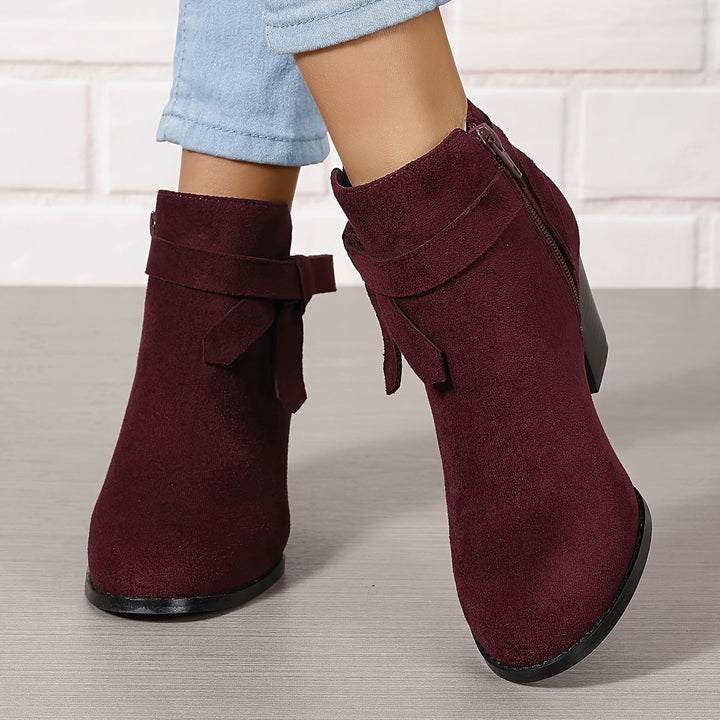 Lea | Elegante Und Moderne Stiefeletten Mit Schleifen-Detail