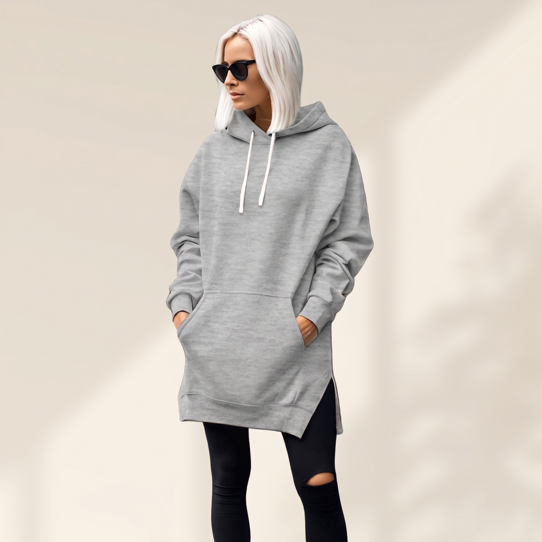 Avelmere | Hoodie Kleid – Kuschelige Fleece-Qualität für Damen